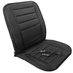 12V Heated Car Seat Cushion with Adjustable Temperature Controller - Fits Cars, Trucks, Vans, SUVs - Black