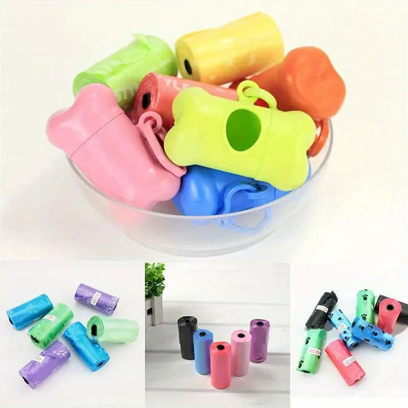 1pc Portable BoneShaped Dog Waste Bag Dispenser  Holder