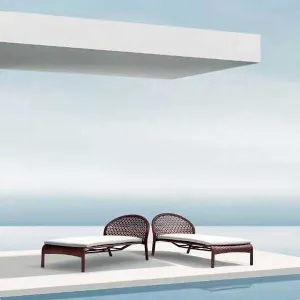 Outdoor Furniture Wicker Sun Lounger - Snail