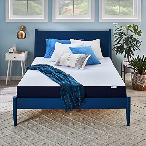 Sleep Innovations Marley 10 Inch Cooling Gel Memory Foam Mattress with Airflow Channel Foam for Breathability, Twin Size, Bed in a Box, Medium Firm Support